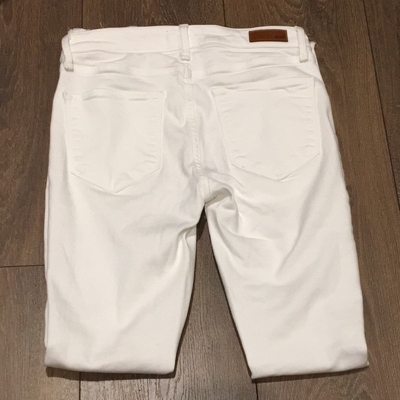 Abercrombie & Fitch Harper Low Rise White Distressed Super Skinny Jeans - Picture 6 of 12